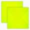 25 Quadratisch Briefumschläge 12,5 x 12,5 cm / 125 x 125 mm/Neon Gelb/Grammatur: 100 g/m² /Verschluss-Technik: feuchtklebend,
