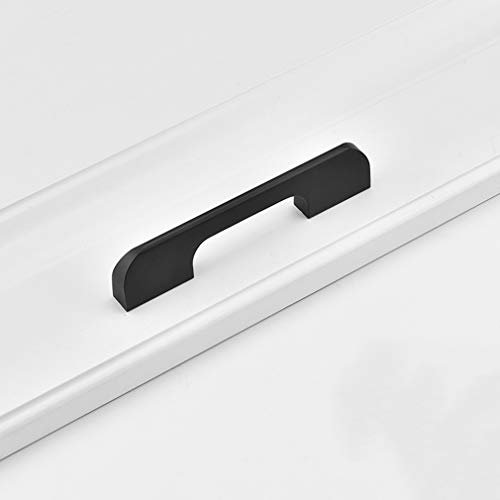 Extra Long Kitchen Cabinet Door Handle,Aluminum Alloy Cupboards Drawers Bedroom Furniture Pull Handles,Bar Bathroom Door Closet Wardrobe Door Knobs,Two Colors,Multiple Sizes (Hole Center 96mm,Black)