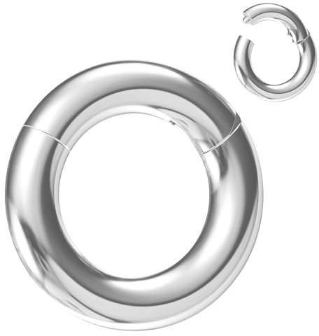 NewkeepsR 316L Edelstahl Hinged Segmentring Augenbraue Conch Daith Helix Lippe Nase Ohr Rook Septum Clicker Ringe