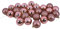 Gerimport Weihnachtskugeln, Bernstein, Rosa, Gold, 6 cm, sortiert, 26 Stück