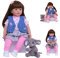 ZIYIUI Muñecas Reborn 24 Pulgadas Bebe Reborn Silicona 60cm Hecho a Mano Real Reborn Baby Toddler Suave Verdadero Niña Reborn