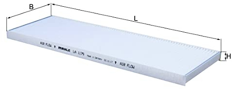 MAHLE LA 1179 Filter, Innenraumluft für MERCEDES-BENZ TOURISMO (O 350)