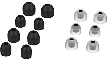 Chofit Ear Caps Cover Compatible with Sony WF-1000XM4/WF-1000XM3 Eartips in-Ear Earbuds Silicone Soft Ear Cushions Tips Covers Eargels for WF-1000XM4 Headphones (Black)