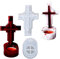WonDerfulC Silikonform mit Kreuz-Kerzenhalter, Epoxidharz, Gießform, DIY, Kerze, handgefertigte Seife, Schmuck, Halloween, Party, Dekoration, Epoxidformen