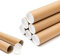 Edenpack Versandrollen für Poster, Kunstwerke, Gemälde, Dokumente, Baupläne, 330 mm x 45 mm, Kartonrollen + Endkappen, 25 Stück