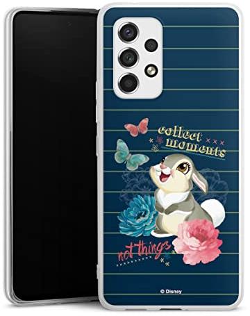 DeinDesign Silikon Hülle kompatibel mit Samsung Galaxy A53 5G Case transparent Handyhülle Klopfer Disney Bambi