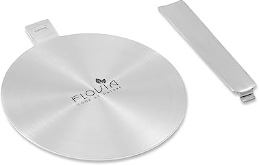 Induktion Adapterplatte 24cm, Induktionsdiffusor mit abnehmbarem Griff, Induktionskochfeld-Wärmediffusor für Kaffeemaschinen und Kochutensilien