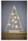 EMOS DCWWW27 - Albero di Natale luminoso in legno, 15 LED, luce bianca calda, IP20 per interni, funzionamento a batteria (2 x AA), durata 10000 ore, timer da 6/18h, 0,45 Watt, 20 x 30 cm, colore