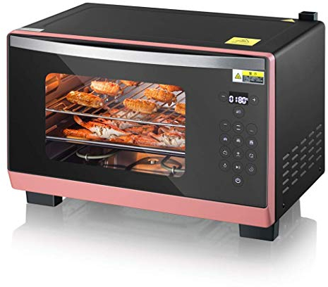 Mini forno a vapore da 25 litri Temperatura regolabile 40-230 ℃ e temporizzazione intelligente Macchina per la cottura a vapore e per la cottura a vapore Doppia porta in vetro temp