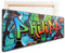 tjapalo® VR191 Neon Wandbild mit Namen Personalisiert - Graffiti Leinwandbild für Kinderzimmer, Jugendzimmer und Teenager, Größe: B120xH40cm
