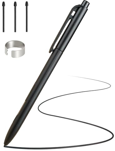 EMR Stylet compatible avec Remarkable 2, Libreath Stylo numérique de rechange avec gomme pour Samsung Galaxy/Kindle Scribe/SuperNote, 4096 niveaux de pression, rejet de paume, support d'inclinaison (3