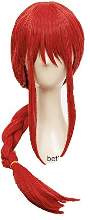 Makima Cosplay Wig Anime Chainsaw Man Cosplay Long Pink Braided Synthetic Hair Halloween Party Role Play Wigs + Wig Cap