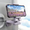 Klearlook 4 in 1 Adjustable Phone Stand - 360 Rotation Handsfree Viewing Flight Phone Holder, Foldable Travel Essentials, Accessory for Home/Office - Purple