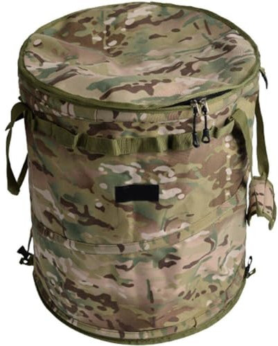 Sanfly Poubelle De Camping, Poubelle Pliable avec Couvercle À Fermeture Éclair, Récipient Utilitaire Pliable pour Le Camping