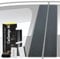 Dekor Zierleiste passend für VW Golf 7 VII Variant 2012-2020 (5-Türer, Kombi): Lackschutzfolie für B- C-Säule Blende Abdeckung Links/rechts Vordertür/Hintertür (Carbon-Design)