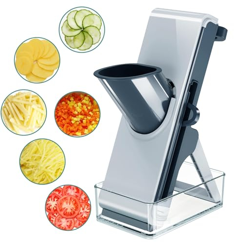Vegetable Chopper Vegetable Cutter Mandoline Vegetable Slicer - Veggie Onion Potato Salad Food Chopper Manual-Veg Chopper Kitchen Tools & Gadgets (Midnight Blue)