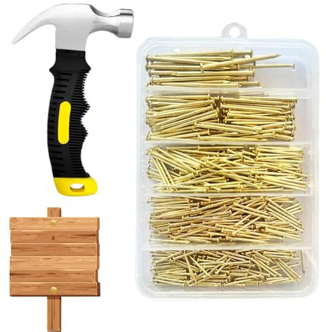 Generisch Set di martelli e chiodi, set da 401 pezzi, in ferro antiscivolo, utensili manuali antiruggine per l'installazione di telai delle porte, kit hardware resistente all'usura