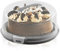 GEEZY 2 in 1 Plastic Cake Carrier with Lid and Handle Portable Round Transparent 11 inch Cake Storage Container Cake Box Two Sided Base for Cake and Cupcakes