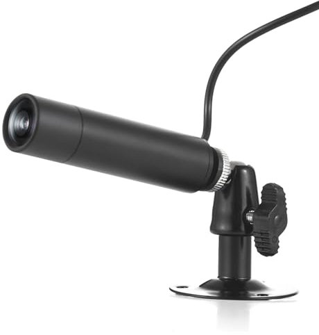 Andoer Mini CCTV Kamera 1080P Überwachungskamera verkabelt Innenmonitor Objektiv 3,6 mm Weitwinkel 2 MP für DVR Überwachung Analog mit Wandhalterung NTSC System