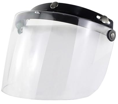 alloneslife Jethelm Motorradhelm Bubble Lens Bubble Shield 3-Snap Up Down Helme Zubehör