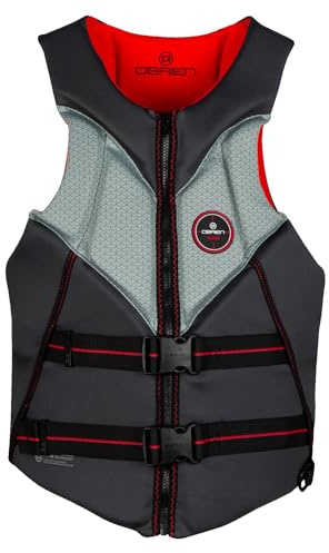 O'Brien Mens Aviator USCGA Neoprene High Performance Life Jakcet for Skiing, Surfing, Wakeboard & PWC