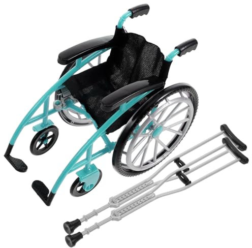 GARVALON Miniatur Und Krücken-Ornamente Puppenhaus Satz Für Miniatur-landschaftsszenen Spielzeug Für Puppenzubehör