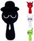 Philoctes Sprunki Plush Schwarz,25 cm Plushies Horror Musikspiel Kuscheltier,Incrediboxes Stofftier,Spielfigur Spielzeug für Mädchen und Jungen,Kinder Spielzeug für Fans & Sammler ab 15 Jahre