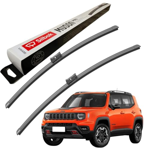 Silbak Windscreen Wipers, fits for JEEP RENEGADE (2014 ONWARDS) Front Wiper Blades, 550mm/500mm
