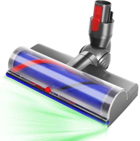 Spazzola di Ricambio Compatibile con Dyson Aspirapolvere V7 V8 V10 V11 V15 SV10 SV11 SV12,Spazzola a Trasmissione Diretta una Flessibilità di 180° per una Pulizia Profonda di Tappeti e Pavimenti Duri