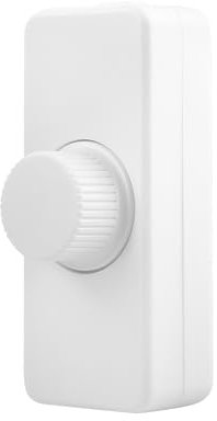 LED Dimmer Switch 1 Gang: Inline Dimmer Switch with Rotary Control Trailing Edge Dimmer Switches Rated 3-100W for Home and RV Use For Dimmable LED Lamps, and Halogen Bulbs（White Square）