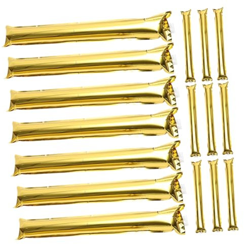 BESPORTBLE 20stücke Aufblasbare Lärmsticks Aus Aluminiumfolie Lärmmacher Für Sportveranstaltungen Und Feiern Dekoration Für Konzerte Und Events