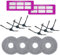 iAmoy J15 Pro Ultra - Juego de Accesorios para EUREKA J15 Pro Ultra Robot Aspirador y Fregador, 4 Toallitas, 2 Filtros HEPA, 6 Cepillos Laterales