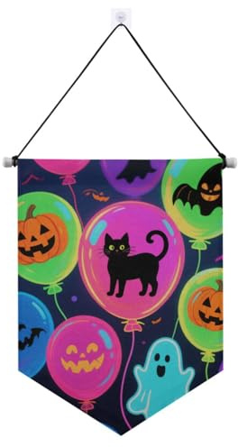 Bunte Ballon-Banner-Aufhänger für die Wand mit Teleskopstange, lustiges Banner, Outdoor-Dekoration für drinnen und draußen
