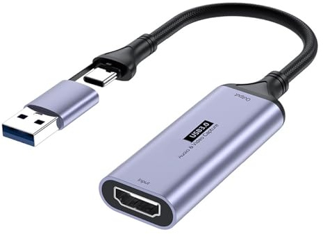 Game Video Captures Card USB + Type C to HDTV 4K 60Hz Recorder Video Gaming Console Camcorder Low Latency Converters Gaming Card