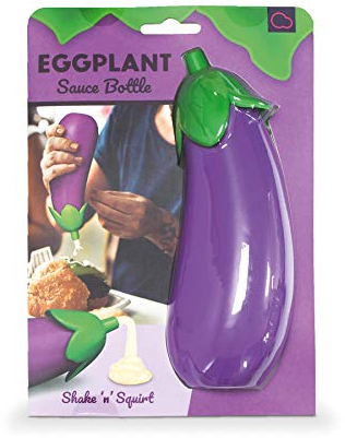 Bubblegum Stuff - Eggplant Sauce Bottle - Kitchen Aid, Plastic Squeeze Bottle, Ketchup, Mayo or Homemade Sauce - 330ml