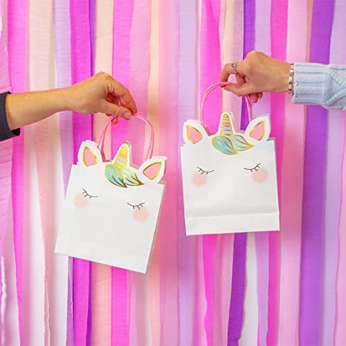 Talking Tables PARTYBAG Confezione da 6 Pezzi per Feste di Compleanno a Forma di unicorni, Paper