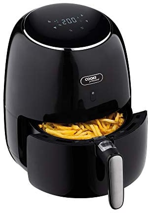 Cooks Professional Digital Air Fryer | 5L Capacity Compact Air Fryer for Home | 1500W | 8 Pre-Set Cooking Times & Temperatures plus Customisable Settings