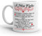 Vulfire Tazza in Ceramica A mia Figlia. Idea Regalo Figlia. Mamma e Figlia Gadget Compleanno Dedica ai Figli. Padre e Figlia (Bianco, Ceramica)