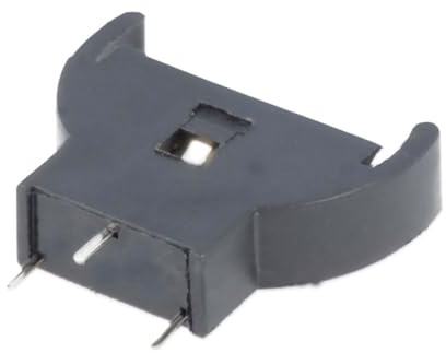 Knopfzellenhalter für 1x CR2012, CR2016, CR2020, CR2025, CR2032 mit Printmontage vertikal 3-Pin Anschluss, Menge:1