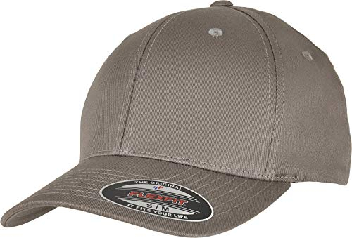 Flexfit Unisex-Adult 6277OC-Flexfit Organic Cotton Baseball Cap, Pale Grey, L/XL
