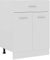 vidaXL Armario de Cocina Mobiliario Muebles Duradero Mesa de Trabajo Almacenamiento Cuencos Platos Ollas Alacena de Contrachapada Blanco 60x46x81,5 cm