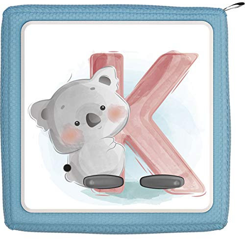 Coverlounge Folie passend für die Toniebox | Schutzfolie Sticker | individuell anpassbar | Baby Koala Bär mit Buchstabe K