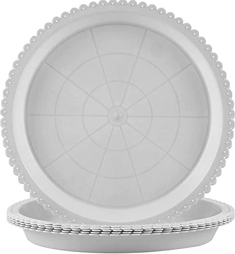 6 Pièces Soucoupe Ronde en Plastique, Plat De Pot De Fleurs Rond, Dessous de Pot De Fleurs en Plastique, Soucoupe Pot De Fleur pour Plante Intérieur Et Extérieur, Convient pour Les Pots