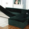 CLGTY Stretch Sofabezug L Form Samt Stoff, 2 Stück Sofa Überwürfe Ecksofa Mit Elastisch Unterseite, Möbelschutz Für Kind Pet Katze Hund-Türkis-Medium 3+3 Sitzer