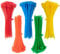 500 Pezzi Fascette Plastica Colorate 95 mm x 2 mm Fascette Elettricista Piccole Cavi Nylon per Cable Management Giardinaggio 5 Colori Rosso Giallo Blu Verde Arancione