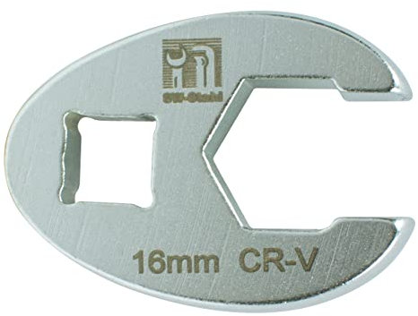 SW-Stahl 01480-18SB Offener Ringschlüssel, 18 mm, 3/8 I Hahnenfußschlüssel 3/8 Zoll I Schraubenschlüssel I Bremsleitungsschlüssel SW 18 mm
