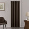 XTMYI 1 panneau de rideau coulissant en tissu pour porte d'intimité, 106,7 x 203,2 cm de long, bois marron foncé