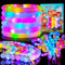 Mikulala 24 Pack Leuchtendes Pop Röhren Sensorisches Spielzeug für Kinder Graduierung Geschenke Feinmotorik Kleinkindspielzeug Mini LED Stretchrohr Röhrchen Strumpffüller für Kinder Geschenk