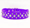 haoyueer Bling Strass PU Leder Kristall Diamant Haustier Hund Katze Welpe Halsband S M L XL (L, Lila)