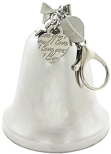 Weihnachtsglocke Ornament Glänzend Weihnachten Ornament Geschenk Xmas Tree Jahrestag Deko Weihnachtsdeko Souvenir Silber Glocke mit Geschenkbox (Silber 3 Zubehör)